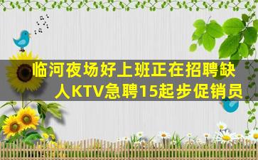临河夜场好上班正在招聘缺人KTV急聘15起步促销员